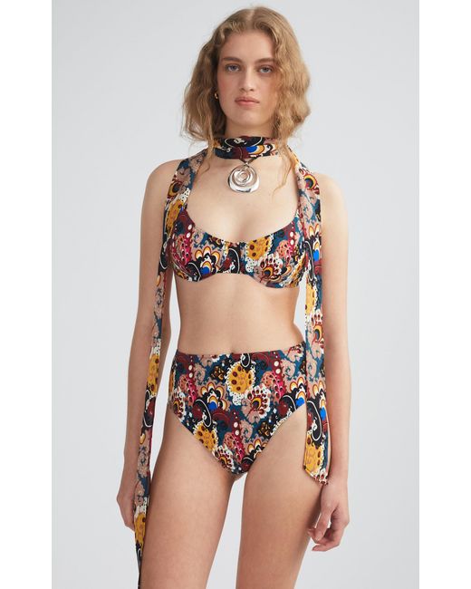 Dar Zéro Studio Multicolor Exclusive Printed Underwire Bikini Top