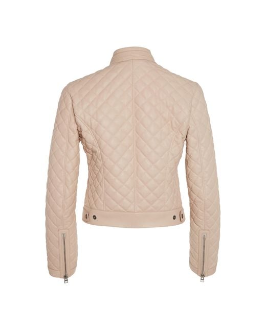 Tom Ford Natural Quilted Leather Moto Jacket