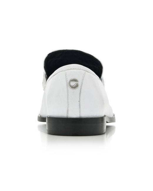 Coperni White Five-Toe Leather Loafers