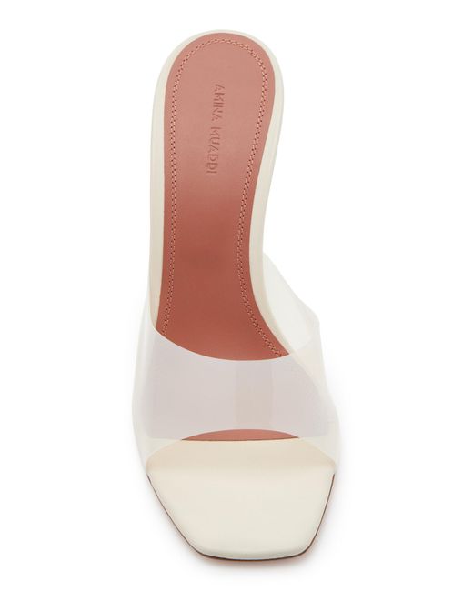 AMINA MUADDI White Lupita Pvc Wedge Sandals