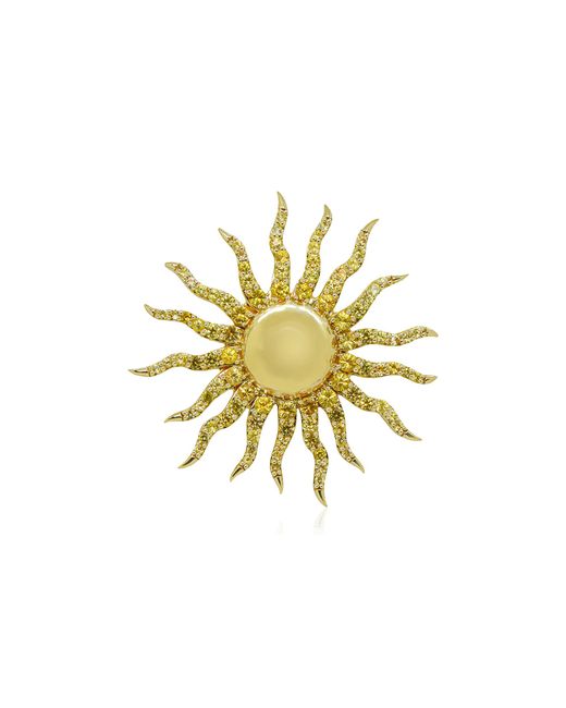 Ashna Mehta Metallic Sun 18K Sapphire Bag Charm