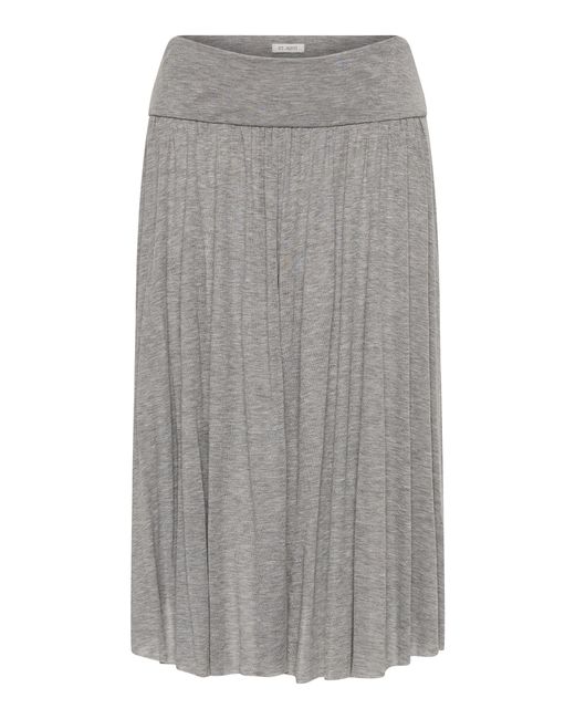St. Agni Gray Tissue Jersey Lyocell Skirt