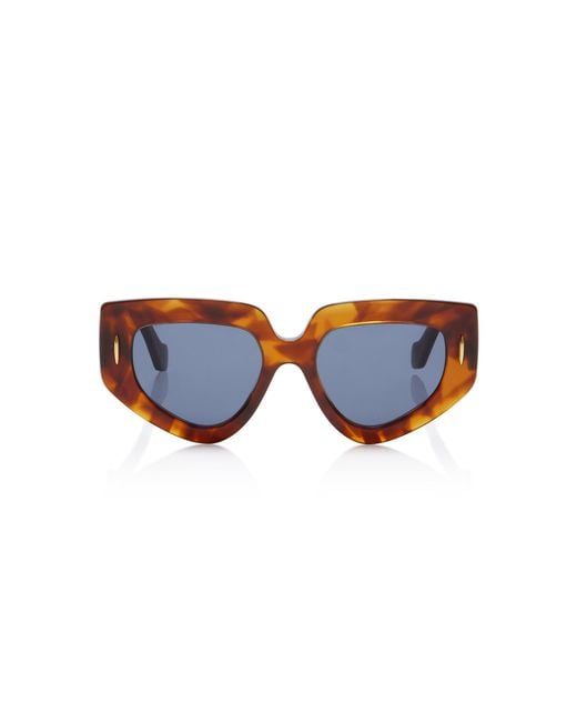 Loewe Blue Anagram D-Frame Acetate Sunglasses