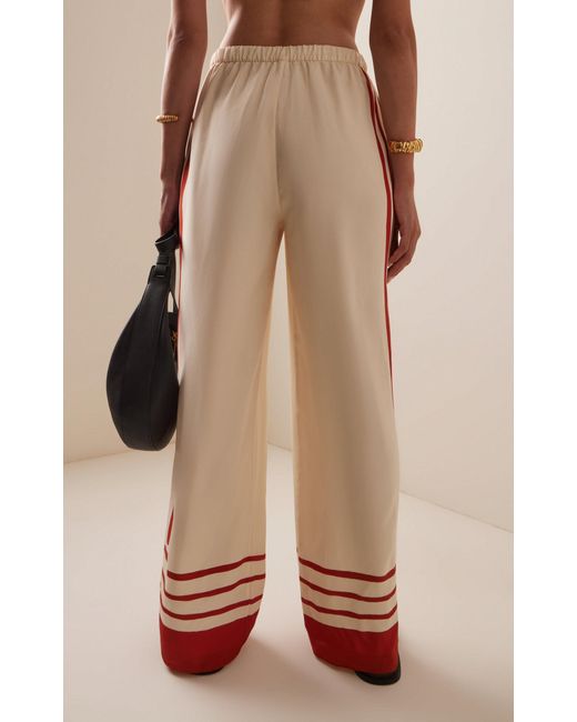 Sir Orange Exclusive Riviera Calla Silk Crepe De Chine Pants