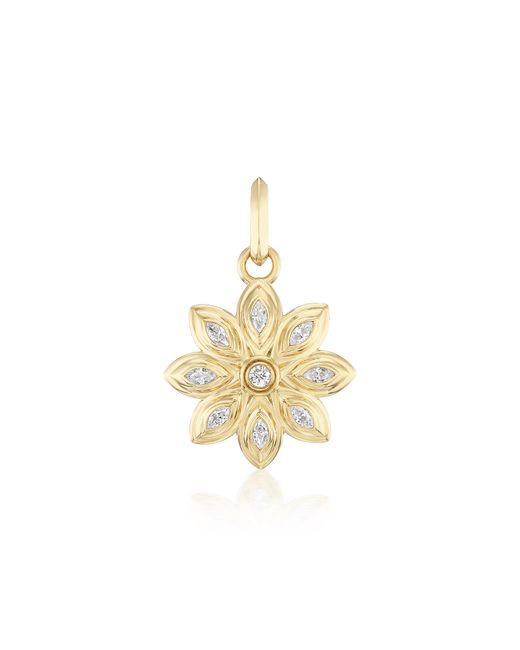Sorellina Metallic Mini Bloom 18K Diamond Pendant