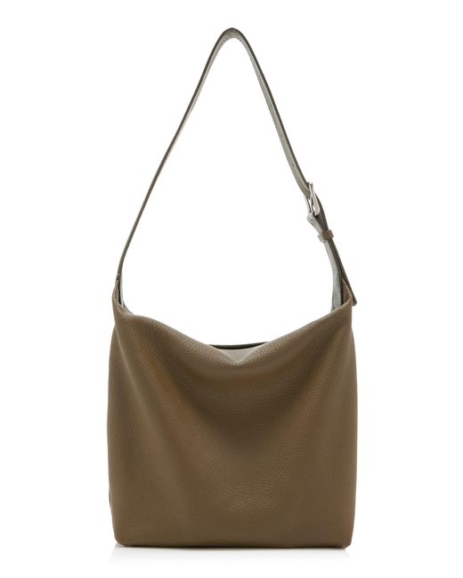 The Row Brown Isa Leather Shoulder Bag