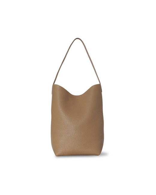 The Row White Medium N/S Park Leather Tote Bag
