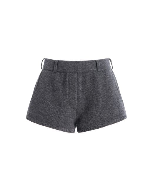 Lisa Yang Gray Annora Cashmere Shorts