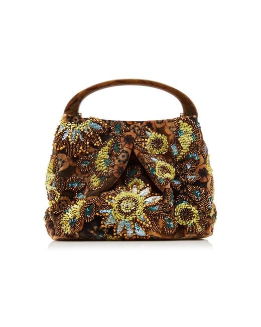 Dries Van Noten Black Crisp Small Cotton-Blend Handbag