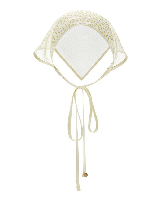 Lelet Green Isla Polka-Dot Silk Bandana