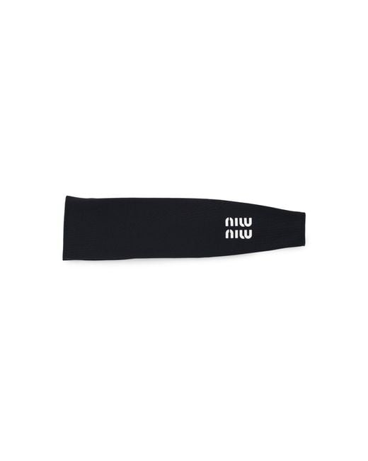 【Miu Miu】Duchesse ロゴ シルク ヘッドバンド Miu Miu】Duchesse ロゴ シルク ヘッドバンド ☆Miu Miu