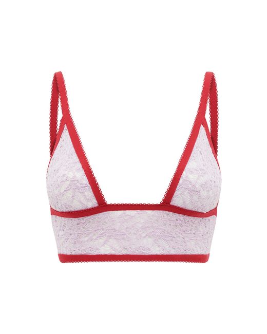 Gabriela Hearst Red Belen Wool-Silk Bra