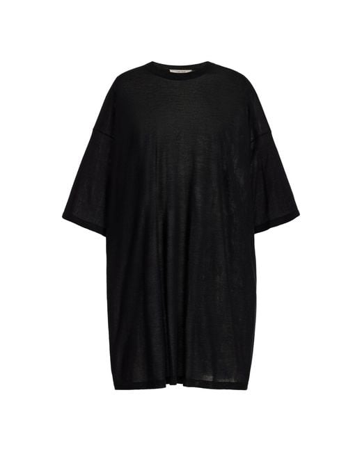 The Row Black Graig Oversized Cashmere T-shirt