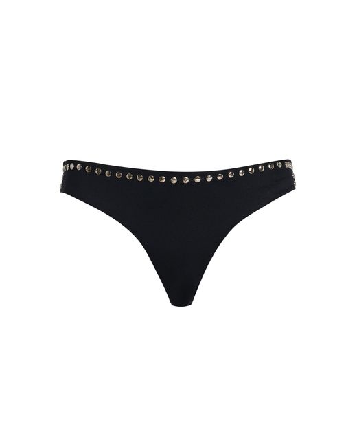 Jonathan Simkhai Black Kassy Studded Bikini Bottom