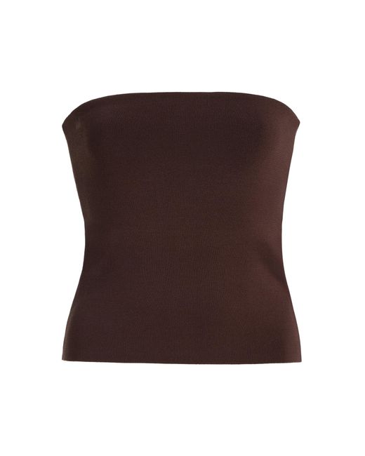 DL1961 Brown Instasculpt Fine Knit Tube Top
