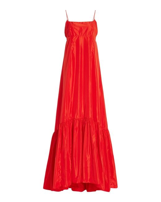 Staud Red Florence Dress