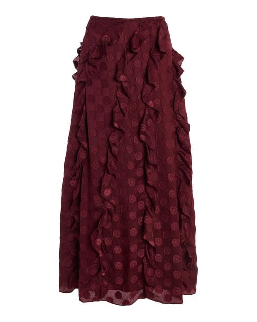Ulla Johnson Purple Poppy Skirt