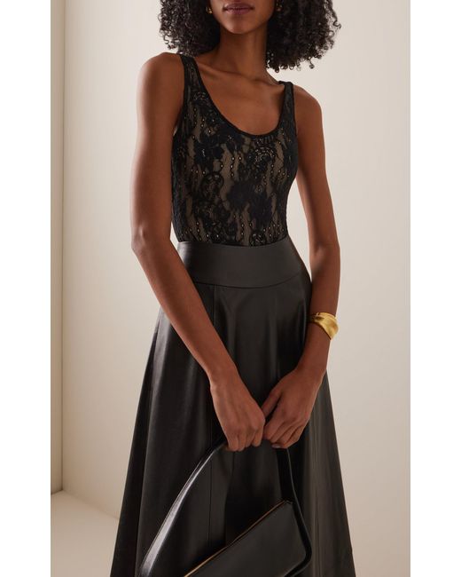 Zimmermann Black Lace Bodysuit