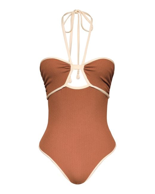 Johanna Ortiz White Sea Salt One-Piece Swimsuit