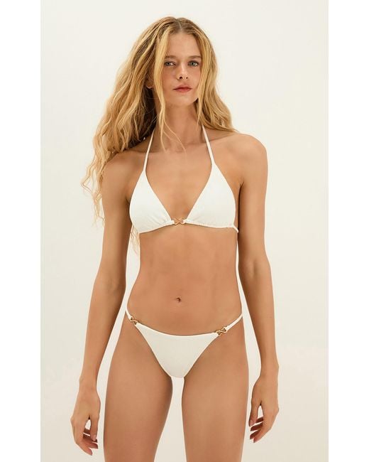 ViX White Solaro Full Bikini Bottom