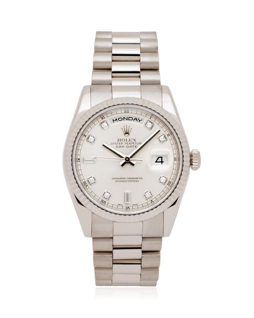 Stephanie Windsor Gray Rolex Day Date 18K Watch