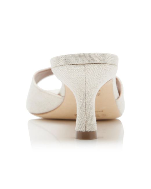 Staud Natural Brigitte Canvas Mules