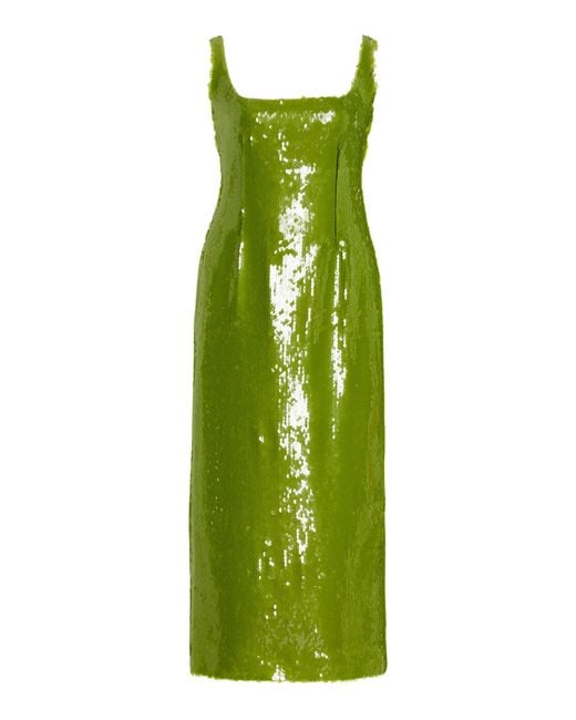 16 arlington green dress Iona Mini Dress in Square Sequin main image 1