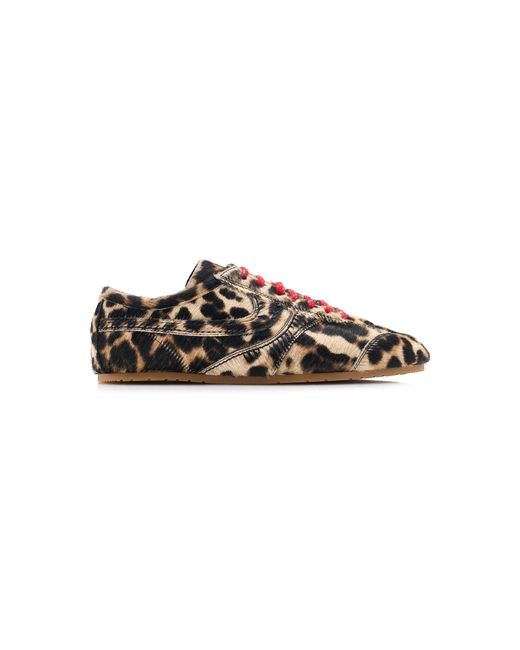 Dries Van Noten Multicolor Suede Slim Sneakers