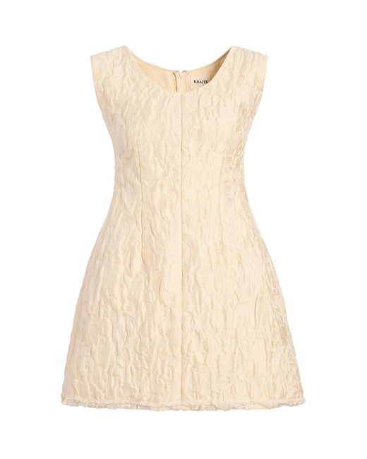 Khaite Natural Harper Cloque Jacquard Mini Dress