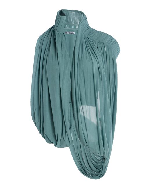Maticevski Blue Exclusive Superb Draped Chiffon Top