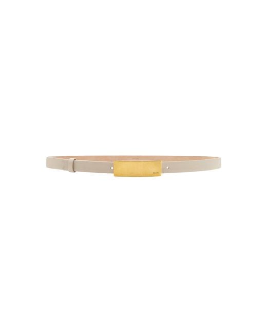 Khaite White Berlin Leather Belt
