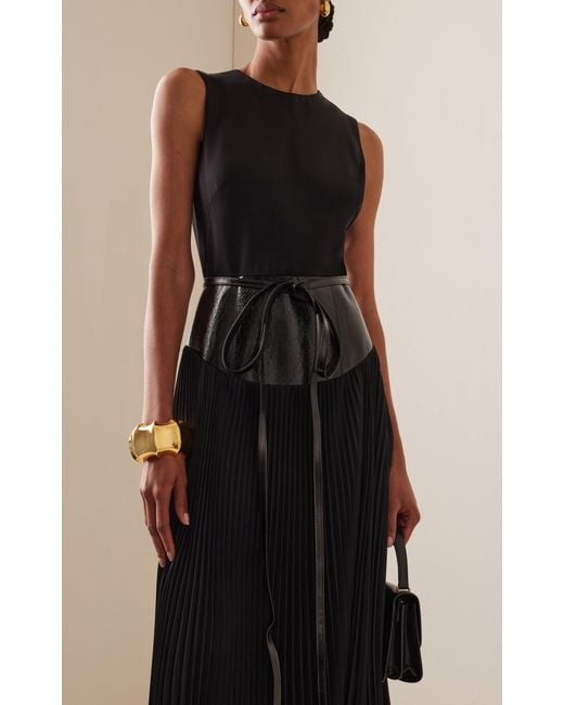 The Claudia Dress in Black  Brandon Maxwell Contemporary Luxury