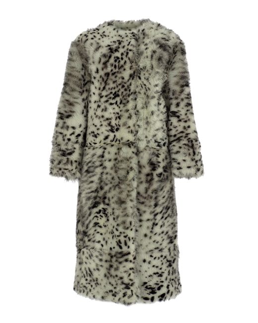 Zeynep Arcay Multicolor X Camille Charrière Dalmatian Shearling Coat