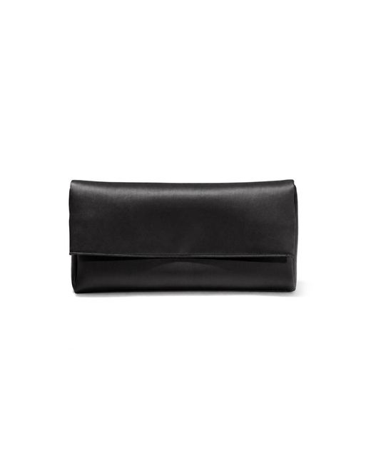 Carolina Herrera Black Annie Satin Clutch