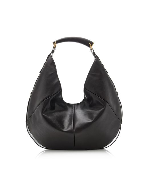 Saint Laurent Black Mombasa Large Leather Bag