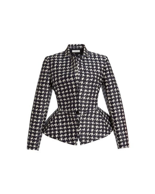 Lanvin Black Printed Basque Jacket