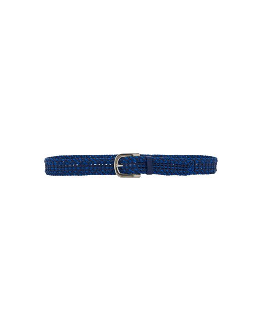 Gabriela Hearst Blue Sam Woven Leather Belt