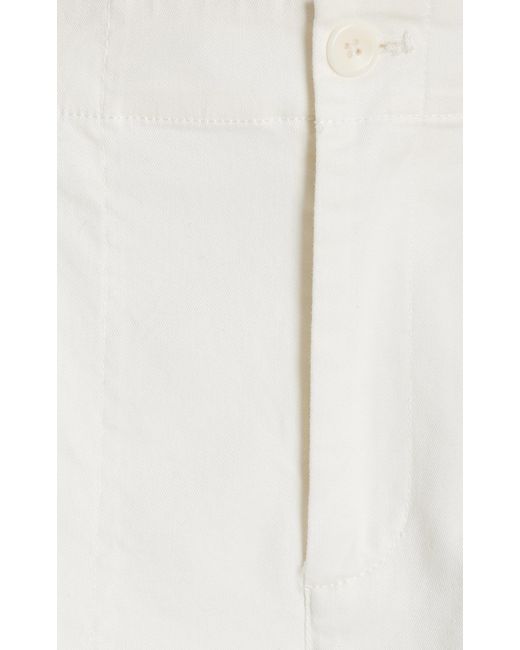 Proenza Schouler White Kay Stretch-cotton Twill Tapered Pants