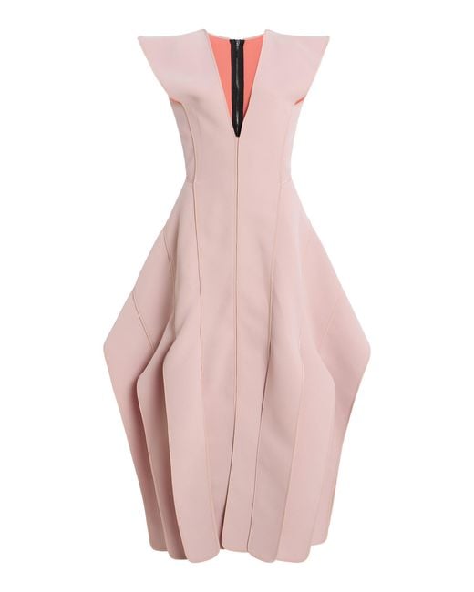 Maticevski Pink Merit Sculpted Midi Dress