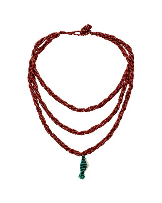 LIKE A BIRD Brown Olas De Marino Necklace
