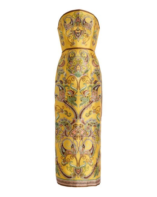 alemais fiesta strapless midi dress ALEMAIS Fiesta Strapless Midi Dress