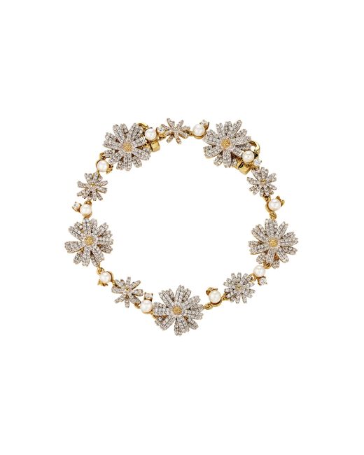 Anabela Chan Metallic 18k Yellow Gold Vermeil Daisy Diamond Bracelet