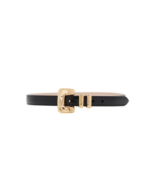 DEHANCHE Black Tetra Leather Belt