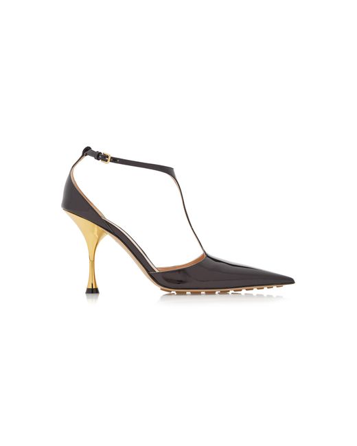 Bottega Veneta White Patent Leather Pumps