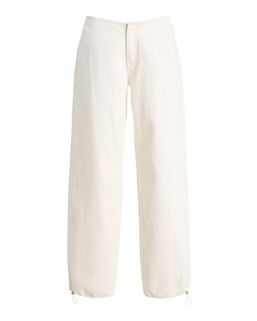 Still Here White Sport Cotton Jeans