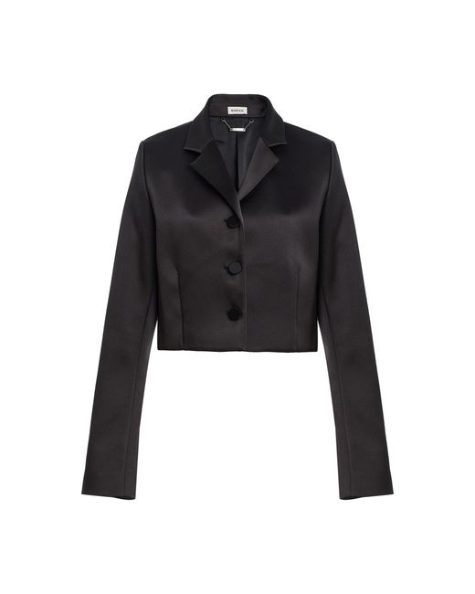 Jonathan Simkhai Black Kenza Cropped Blazer