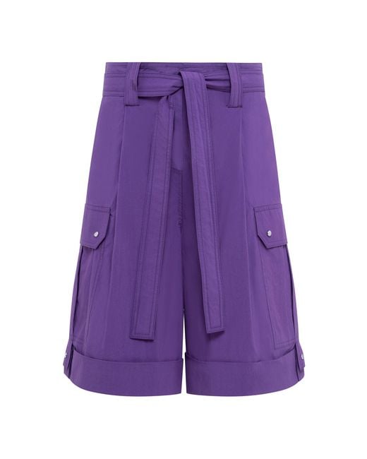 Siedres Purple Trix Cotton-Blend Cargo Shorts