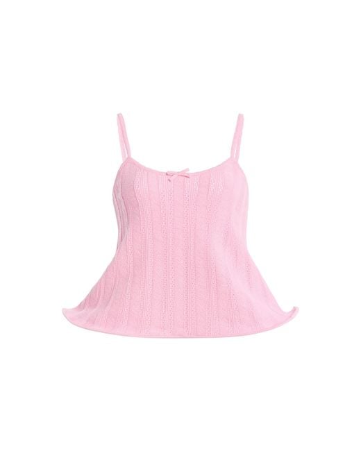 Marie Adam-Leenaerdt Pink Petit Cerceau Cotton-Wool Top