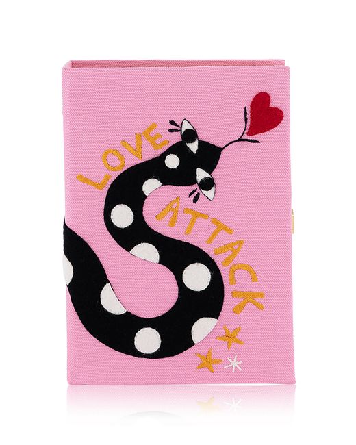 Olympia Le-Tan Pink Love Attack Clutch