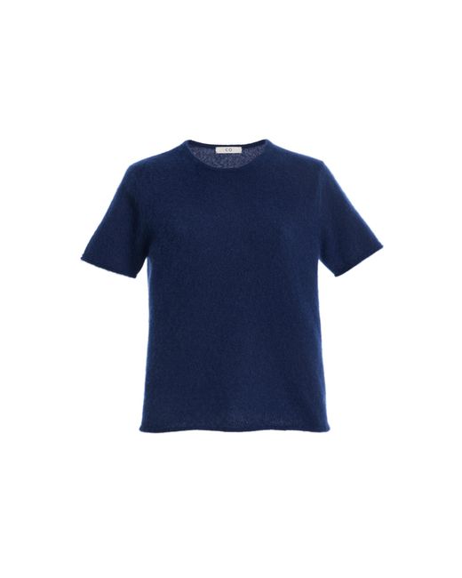 Co. Blue Cashmere Silk T-Shirt